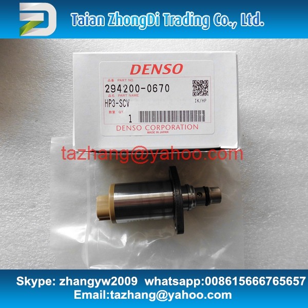 DENSO 294200-0670 SCV Pressure Control Valve For 6HK1 Diesel Engines 8981305080 8981818310